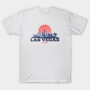 Retro Las Vegas, Nevada Skyline T-Shirt